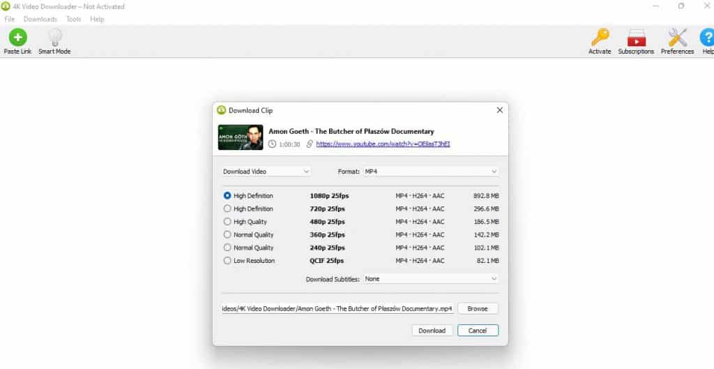 how to create a queue in 4k video downloader