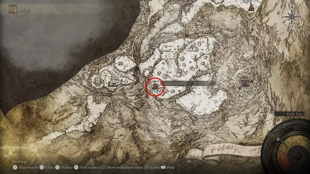 Elden Ring River of Blood Katana location