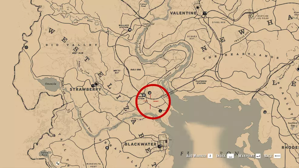Oriole Location Red Dead Redemption 2 