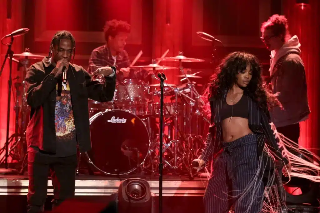  Travis Scott and SZA 