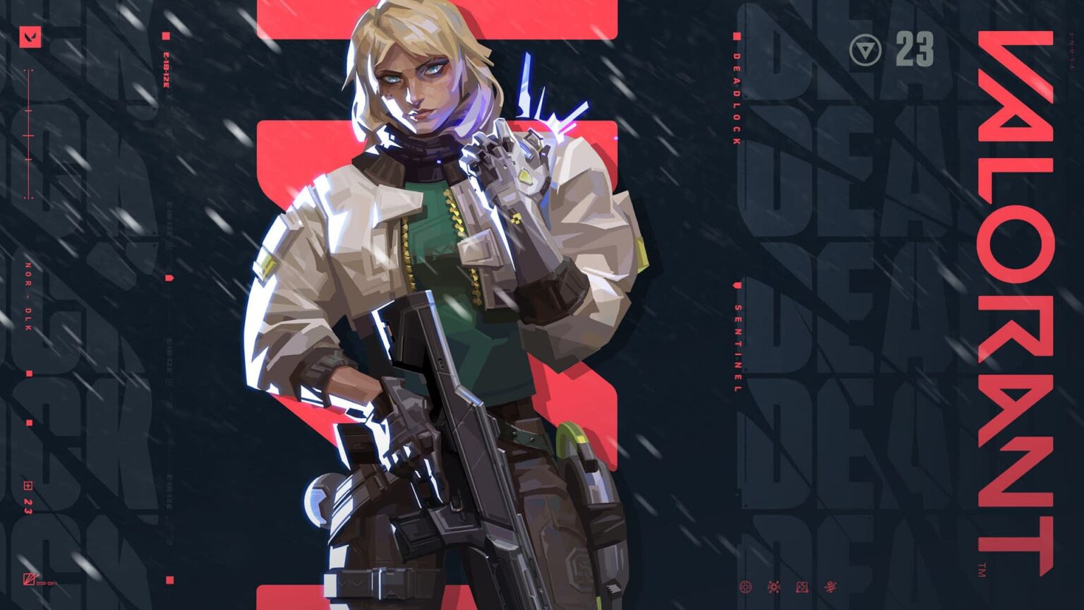 Blonde haired Valorant agent