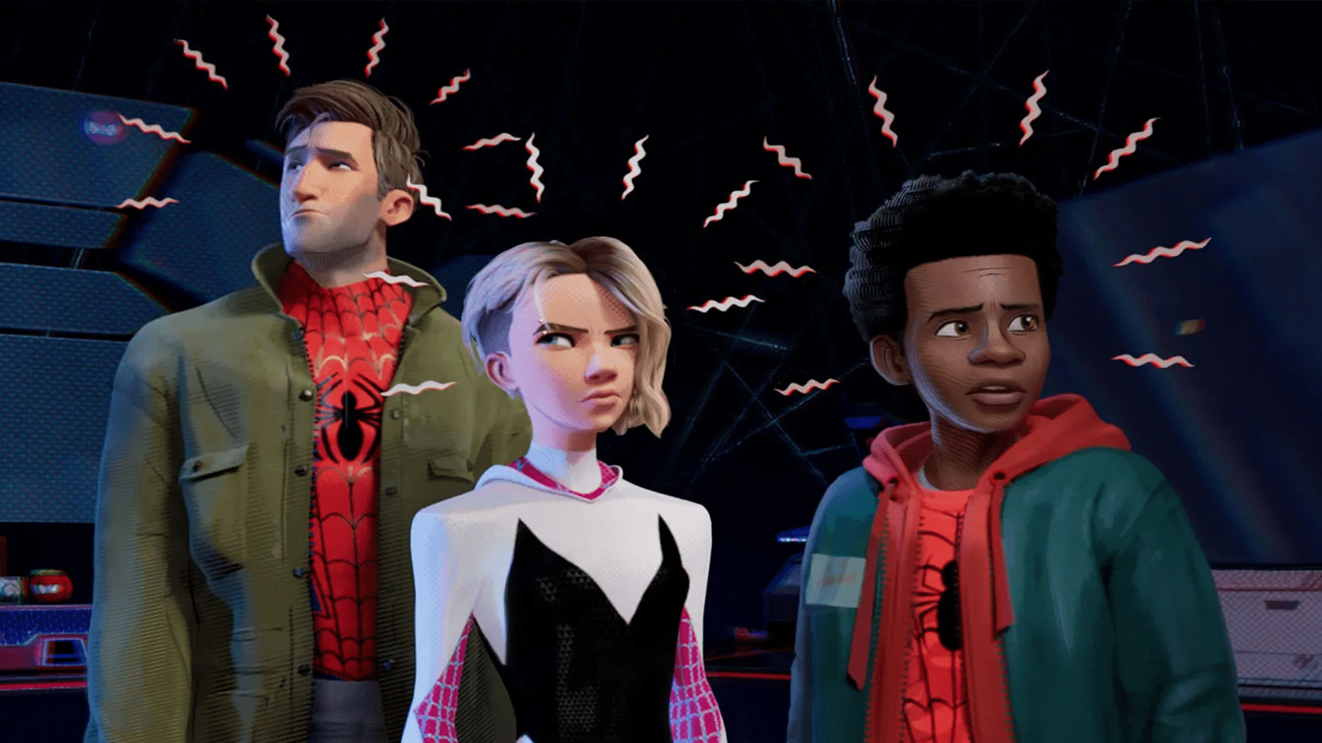 Miles Morales, Gwendolyne Stacy and Peter B. Parker