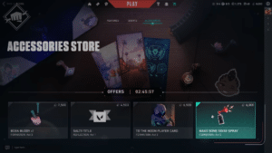 Valorant Accessory Store spend Kingdom Credits