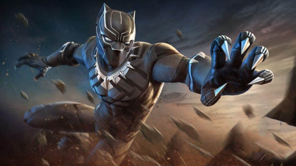 Black Panther jumping