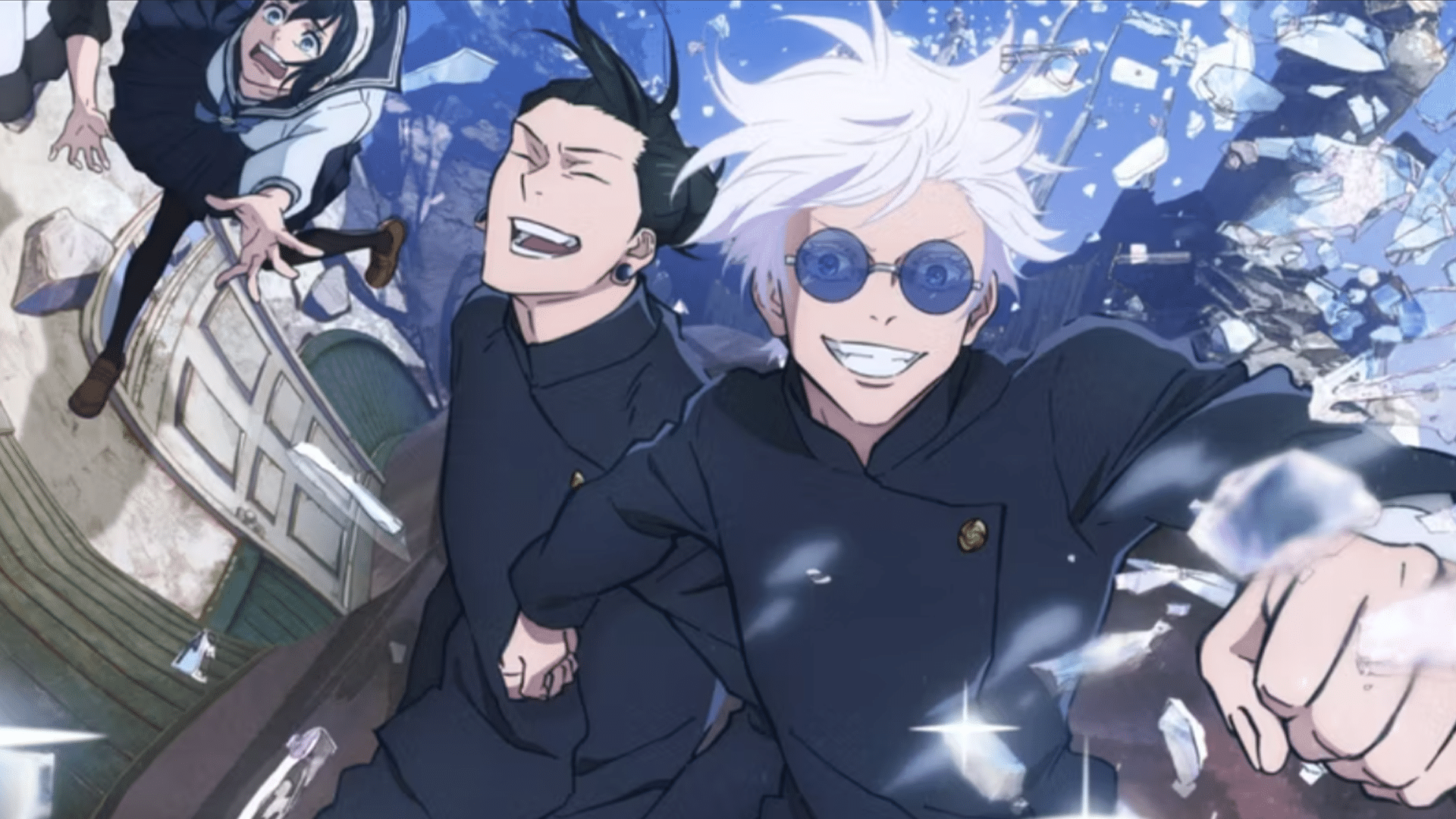 Gojo, Geto, and Toji in the Jujutsu Kaisen season 2