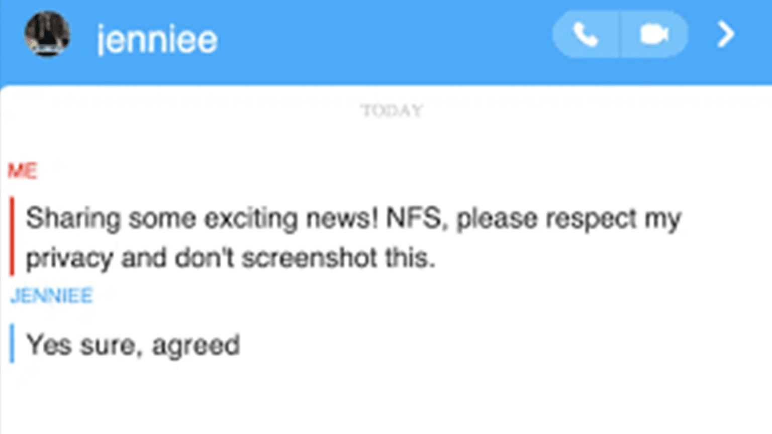 What is NFS on Snapchat?