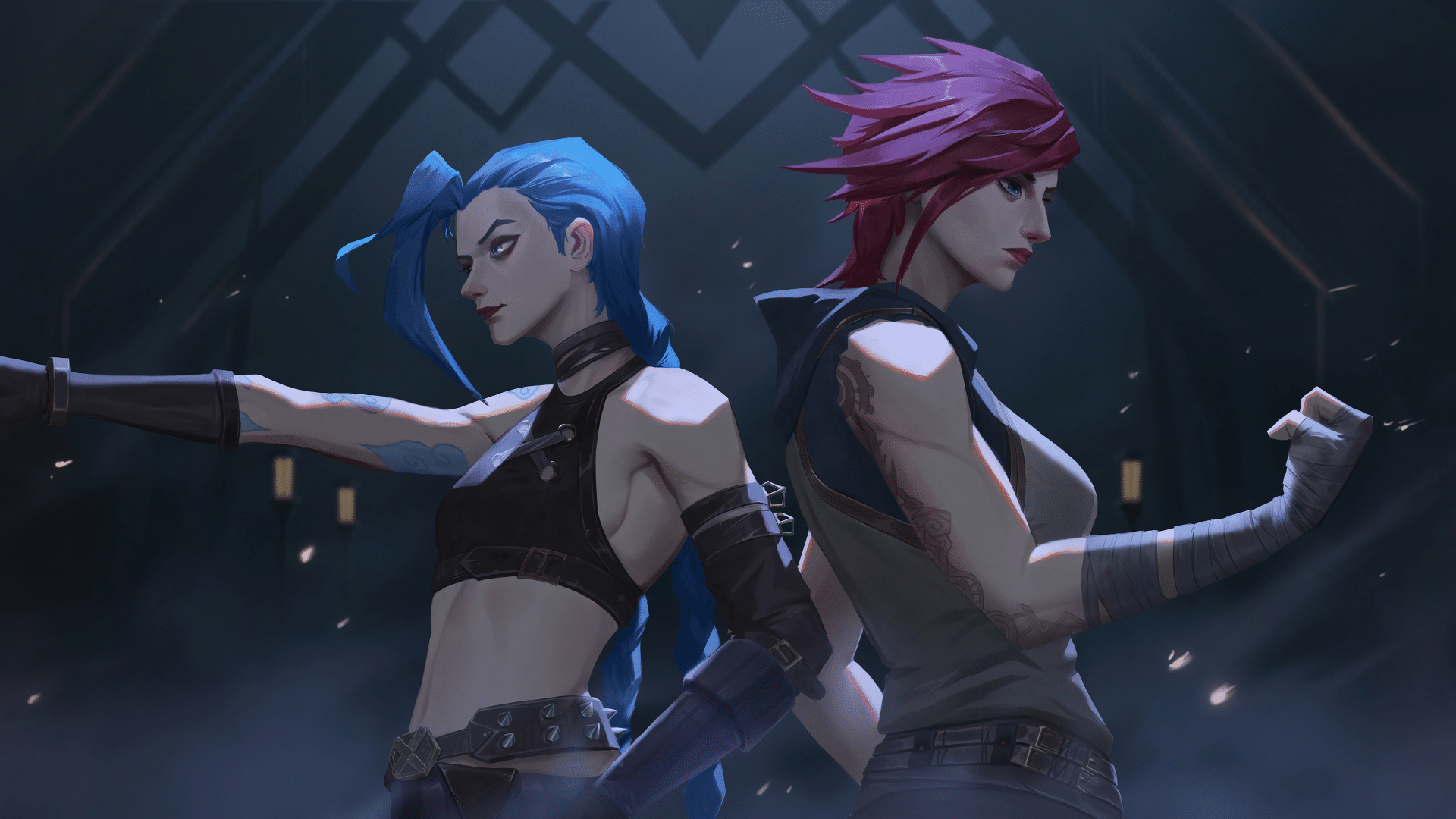 Jinx and Vi in Arcane