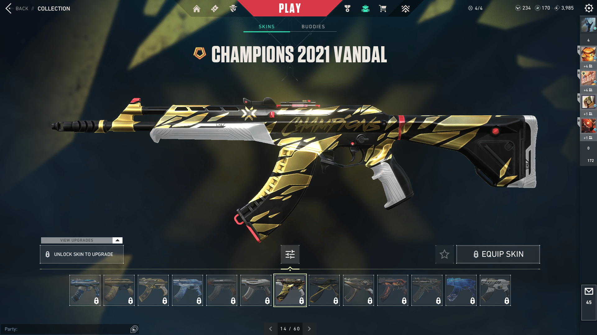 Champions Vandal 2020 skin (Top 5 most overrated skin)