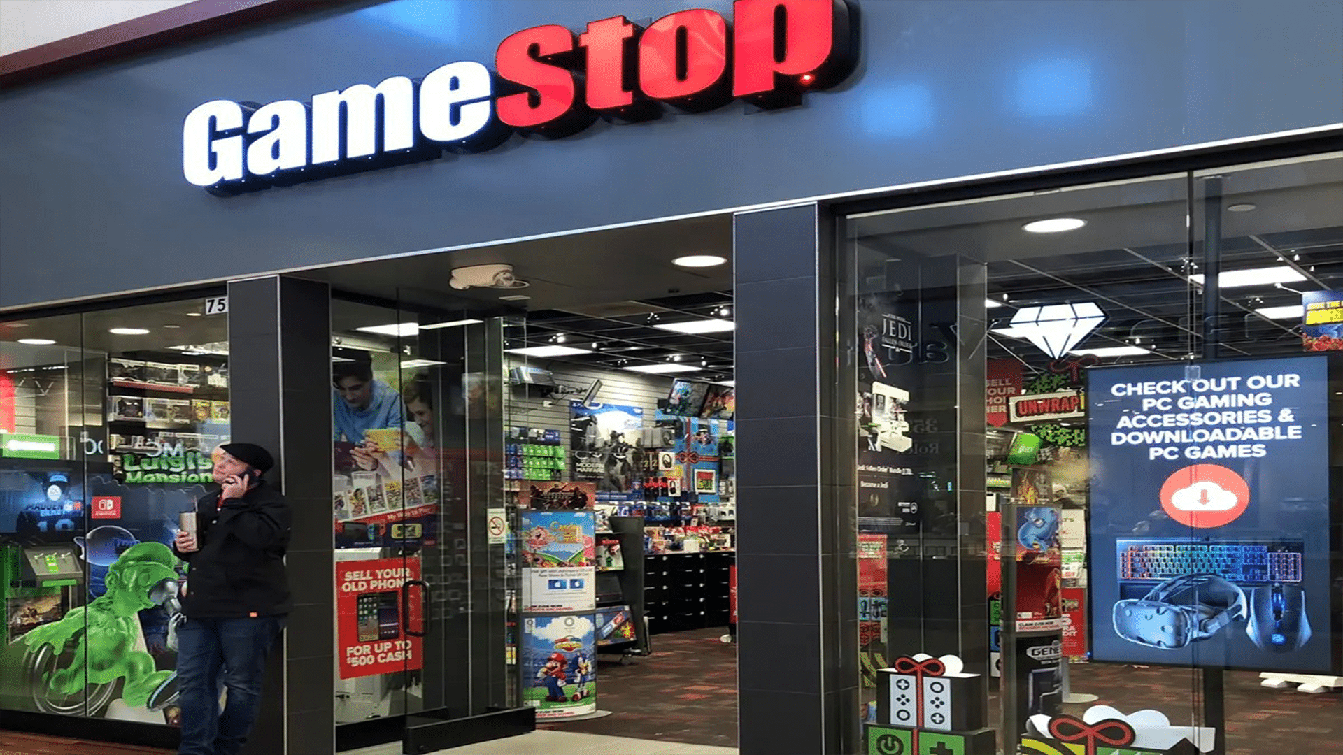 Game stop retail shop