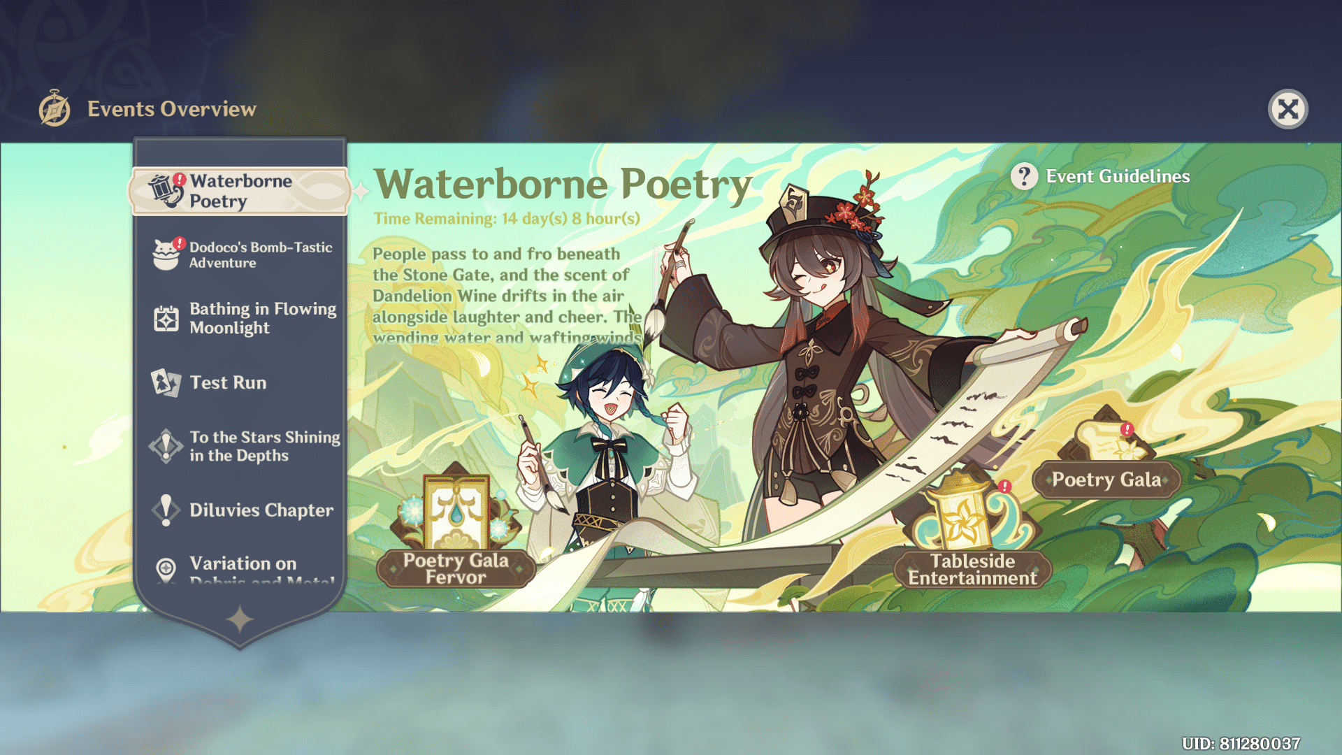 Waterborne Poetry Event